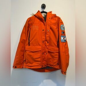 National Geographic Lindbland Expedition Anniversary Orange Jacket